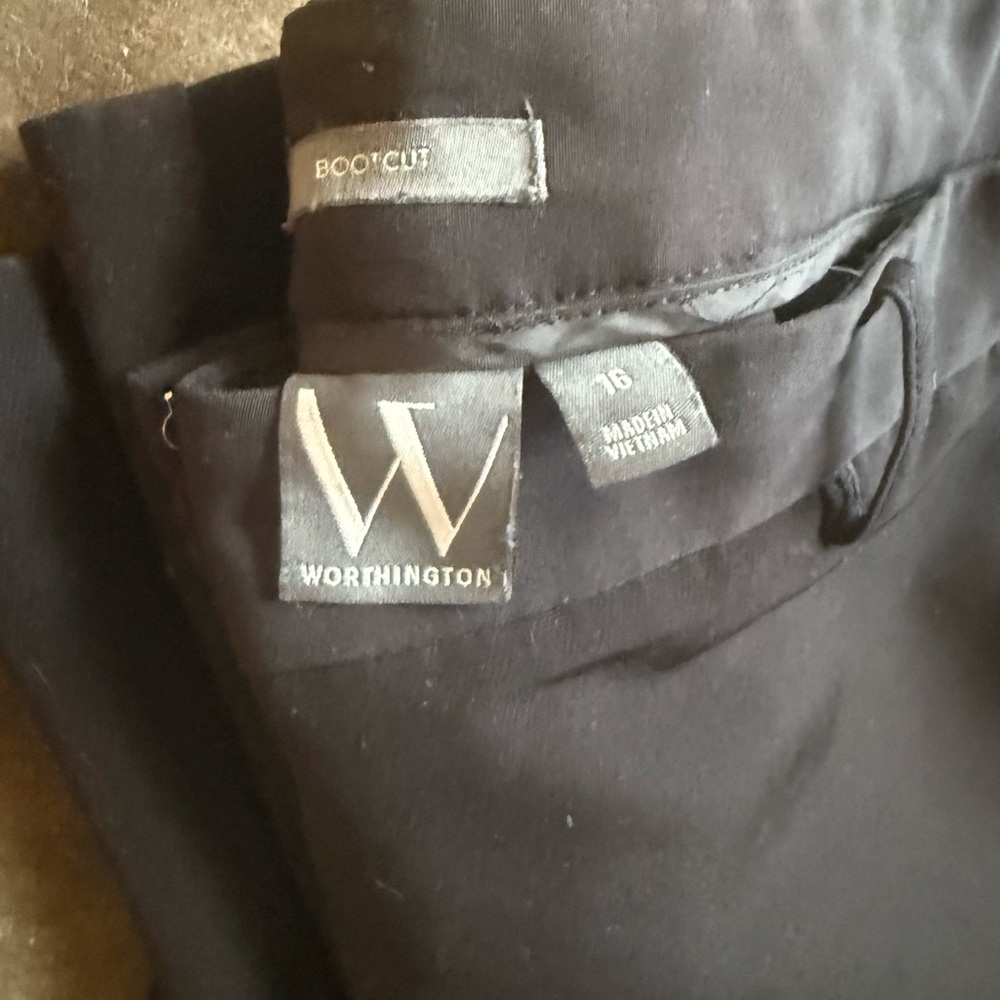 Worthington Black Boot Cut Pants